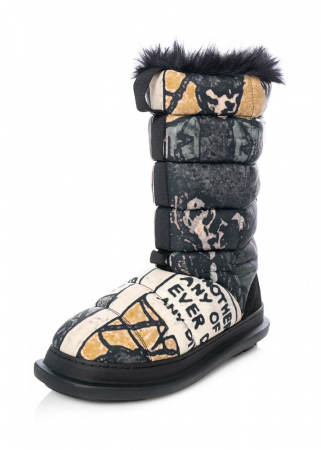 RUNDHOLZ  BLACK  LABEL, stylish winter boots with comic print 2233985202