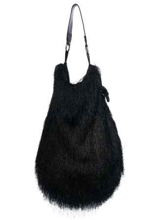 ULI SCHNEIDER, black furry bag