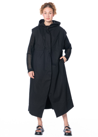 LA HAINE INSIDE US, long waistcoat with hood 5101 LH