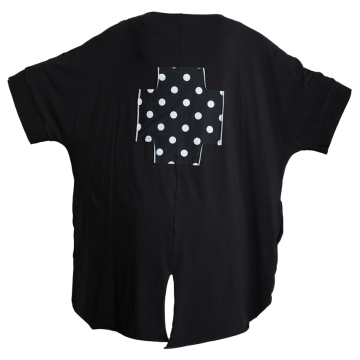 PLUSLAVIE PLÜ, shirt BIG T PLUS with dotted back patch