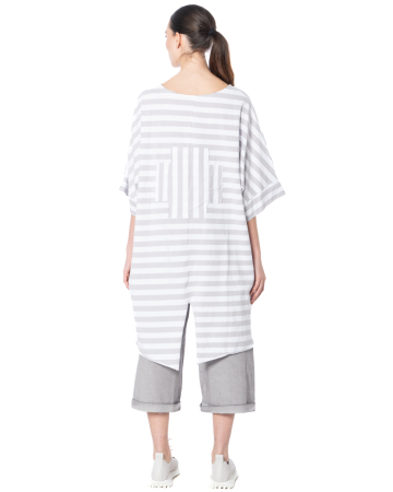 PLUSLAVIE PLÜ, shirt BIG T PLUS with striped back patch