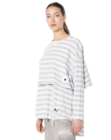 PLUSLAVIE PLÜ, cropped, striped sweatshirt SNUGGLE SHIRT