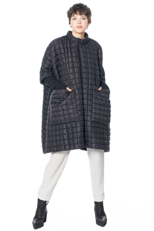 KEDZIOREK, casual quilted coat with 3/4 sleeves 5103