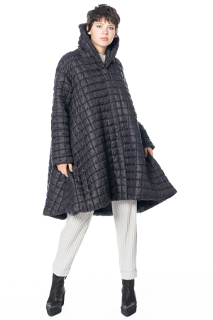 KEDZIOREK, elegant quilted coat with shawl collar 5104