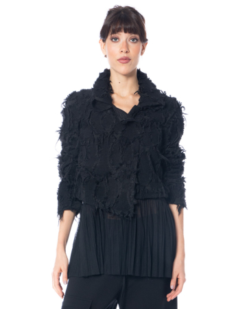 KEDZIOREK, Jacket with fringes and tulle 5308