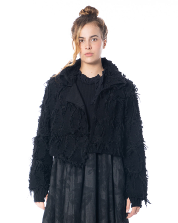 KEDZIOREK, Jacket with fringes and tulle 5308