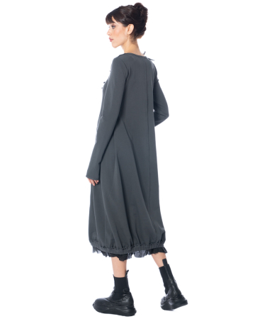 KEDZIOREK, dress with lace details and pockets 5344
