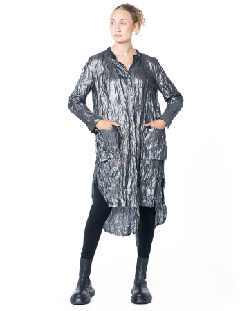 KEDZIOREK, tunic with a shimmery and crinkled finish 5373