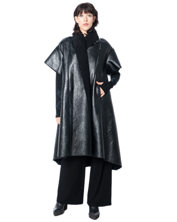 KEDZIOREK, long vest in leather-look 5380