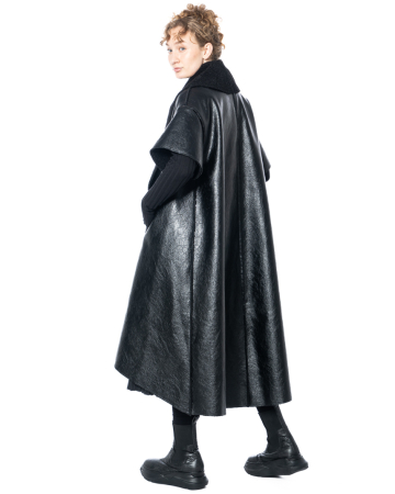KEDZIOREK, long vest in leather-look 5380