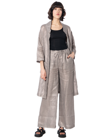 KEDZIOREK, relaxed linen pants 5477