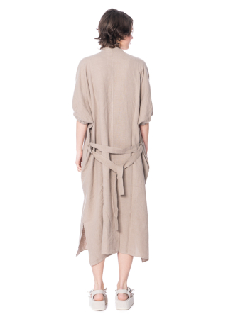 SoSUE, Leinenkleid COWBOY BUTTON DRESS LINEN