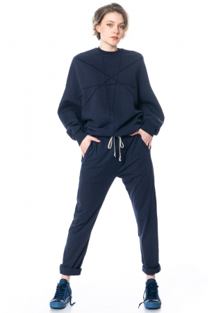 DRKSHDW by Rick Owens, comfortable cotton pants with drawstring