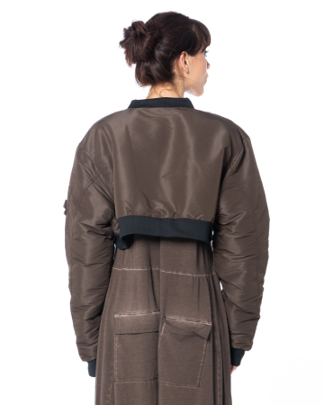 PLUSLAVIE PLÜ, Kurzjacke THE SHORT BOMBER mit Bündchen