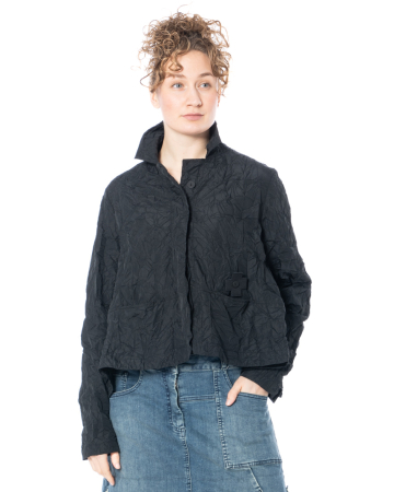 PLUSLAVIE PLÜ, black jacket T HOMEY from taffeta