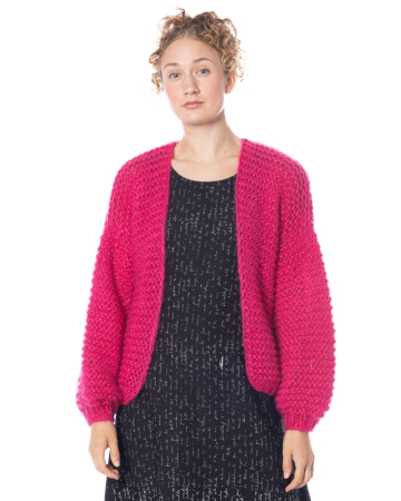 Atelier Basile, cardigan COLETTE Fuchsia