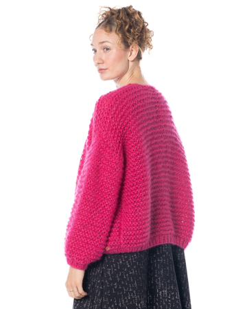 Atelier Basile, cardigan COLETTE Fuchsia