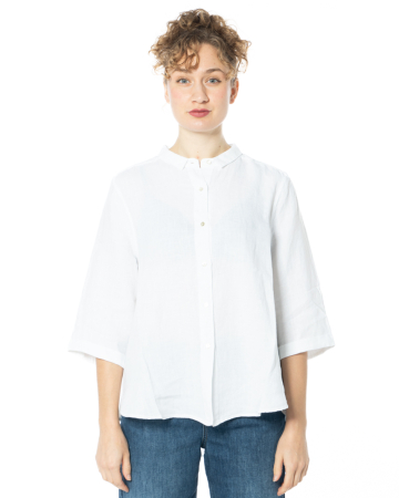 HENRY CHRIST, Leinenbluse mit 3/4-Arm