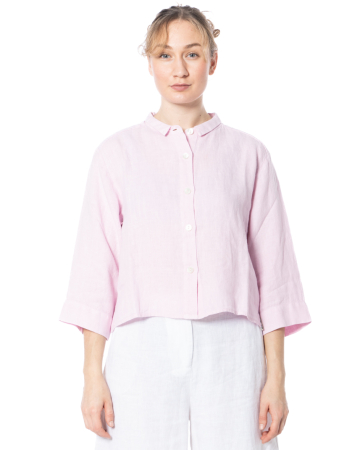 HENRY CHRIST, Bluse mit Perlmuttknöpfen