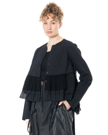 studiob3, Cardigan LUSJA mit strukturiertem Saum 