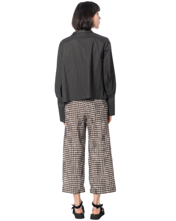 annette görtz, pleated check pants NAVY
