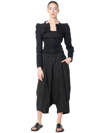 studiob3, textured drop-crotch pants ORCHEE