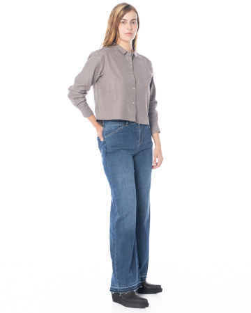 HENRY CHRIST, Jeans with glitter stitching