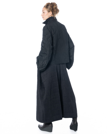 maria calderara, black achromatic waves skirt