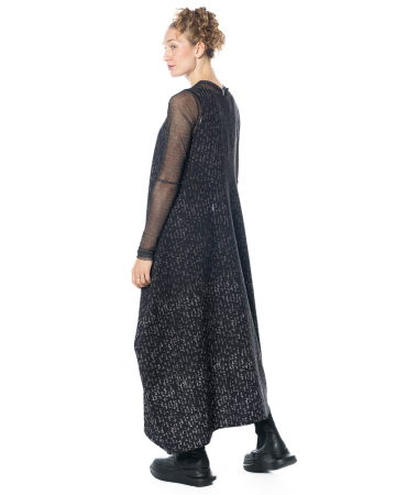 maria calderara, dress from scuba with faded lettering 