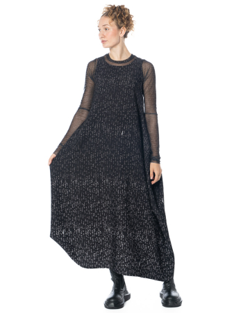 maria calderara, dress from scuba with faded lettering 