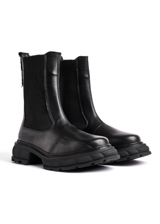 Virón, high chelsea boot from apple leather