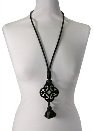 YAEL NADIV, necklace ADA with horn pendant