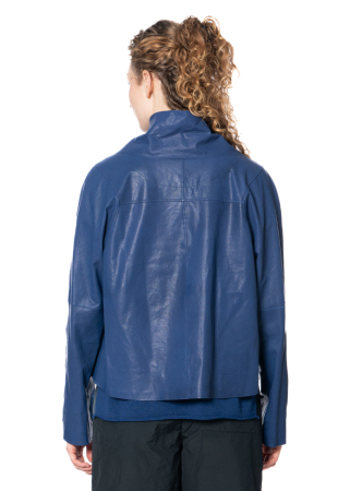 annette görtz, lamb leather jacket AGOL with voluminous collar 