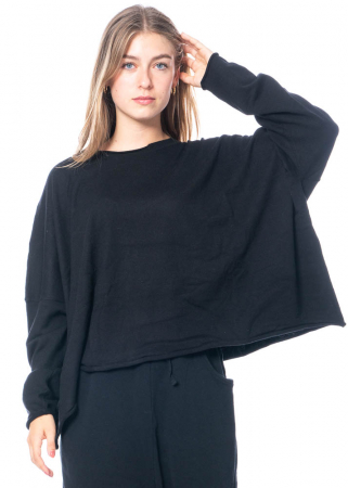 RUNDHOLZ  BLACK  LABEL, short pullover in fine winter fabric 2233200701