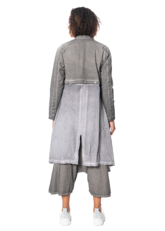 studiob3, open front jacket BRANNA in grey old dye