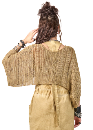 studiob3, short knitted sweater CANDY in dijon old dye