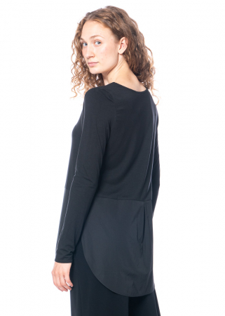 ULI SCHNEIDER, material mix blouse shirt for layering