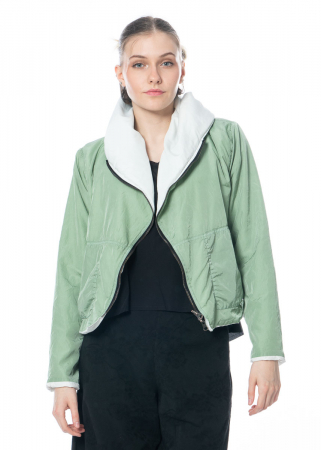 KIMONORAIN, reversible and water resistant jacket in Candy Mint