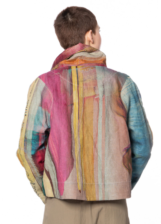 annette görtz, linen jacket FAR1 in watercolor print