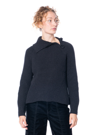 annette görtz, knit sweater FERRY with neckline zip