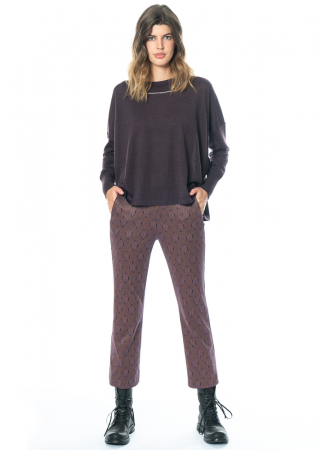 MINX, cropped pants Havel with graphic pattern