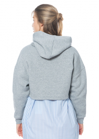 JOSHUAS, cropped Hoodie with Smiley 