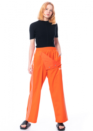 adidas Y-3, orangene Hose mit Druckknöpfen und elastischem Bündchen IA1425