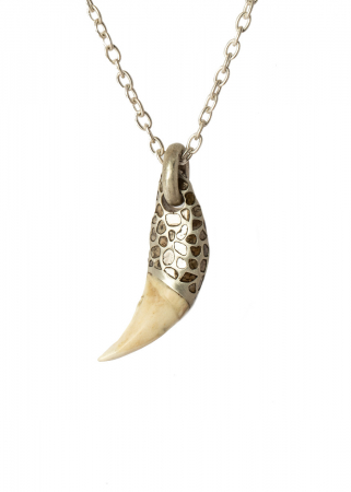 Parts of Four, Bear Tooth Necklace Ghost Hybrid (Large, Mega Pavé, MA+B+DIA)