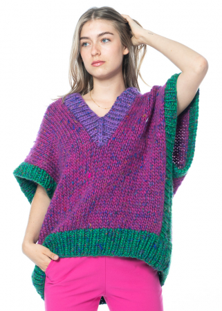 HOPE MACAULAY, sleeveless merino and silk knit sweater Ione 