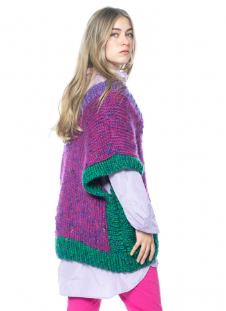 HOPE MACAULAY, sleeveless merino and silk knit sweater Ione 