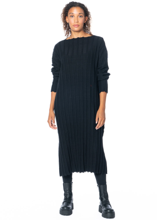 La Vaca Loca, long knitted dress JAPÓN with rib design