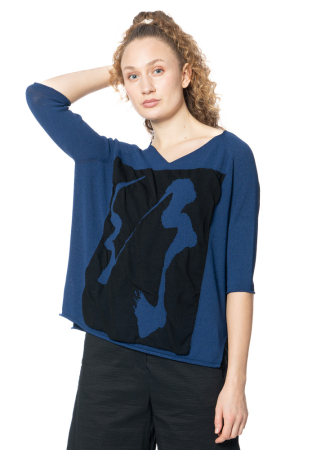 annette görtz, summer knit pullover JEN with graphic element