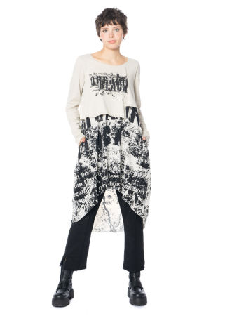 studiob3, single jersey tunic LANNGA with crop top and print