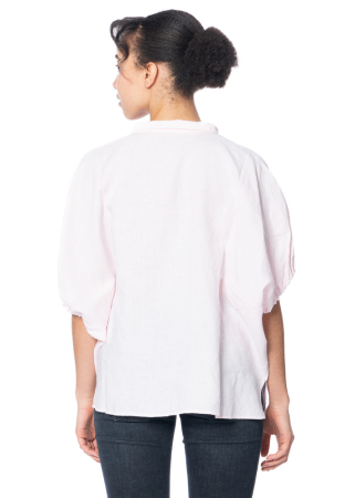 HENRY CHRIST, short-sleeved linen blouse